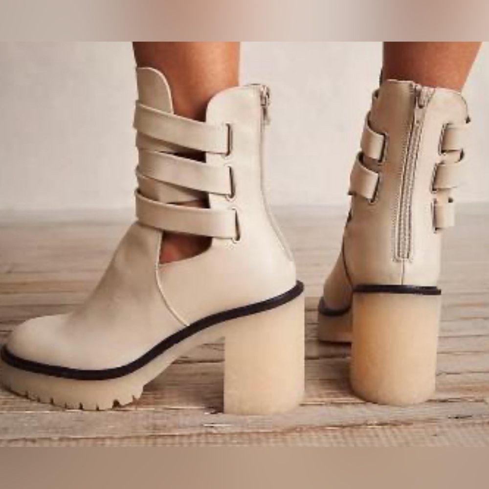 Free People Jesse Cutout Leather Boot